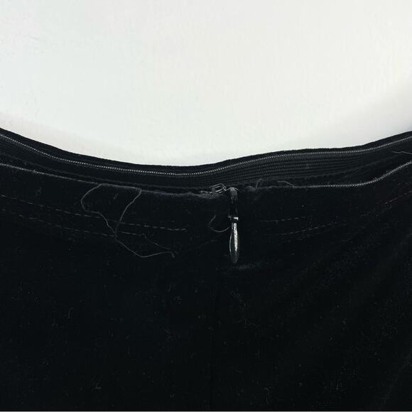 Jessica McClintock Gunne Sax Y2K Black Velvet Strapless Bow Train long dress 11 - Picture 7 of 13